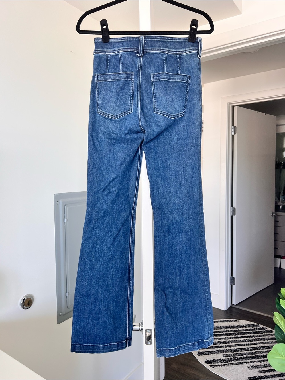 Pilcro by Anthropologie Trouser Boot Cut Jean Dark Wash Size 26 - Picture 5 of 10